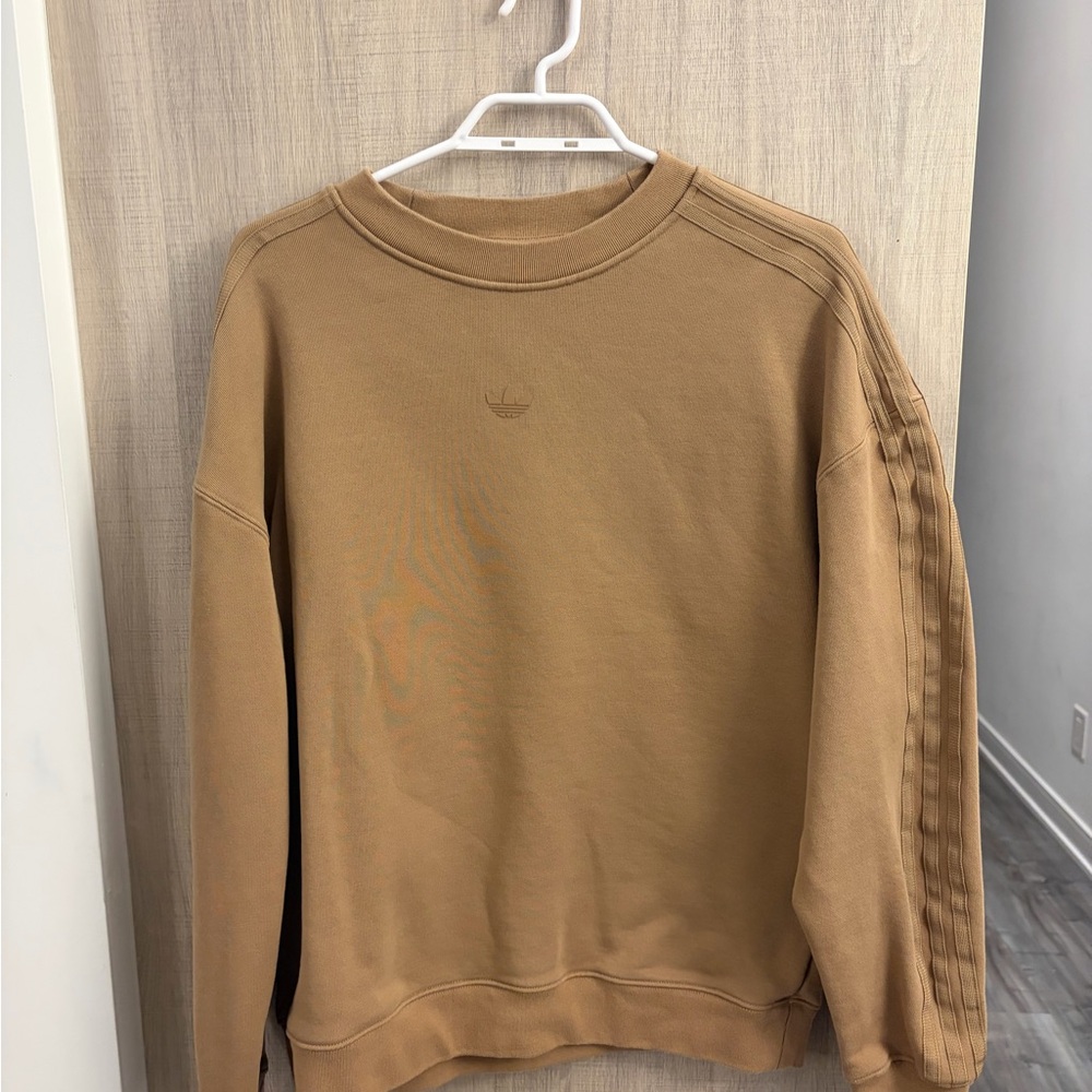 Adidas Men's Camel Crewneck Sweater